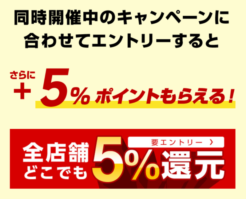 楽天ペイの2つのキャンペーン併用